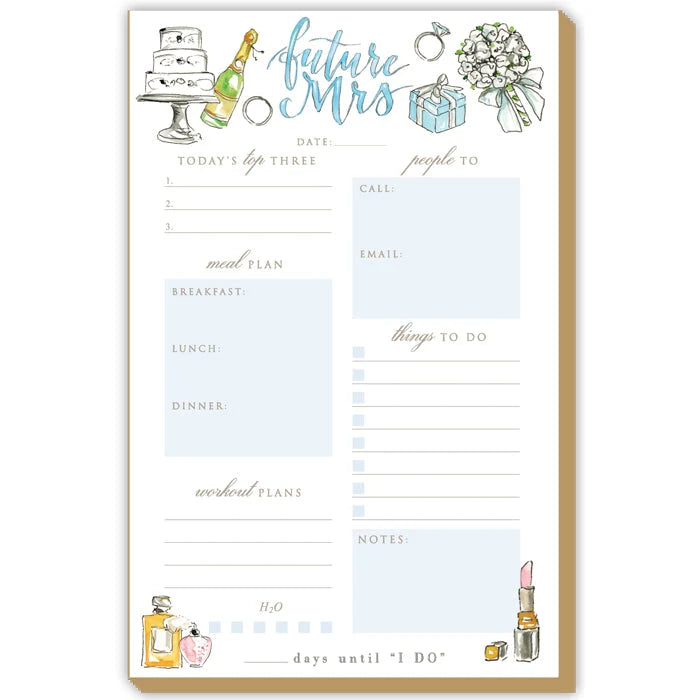Bridal Luxe Large Notepad-Gift Tracker
