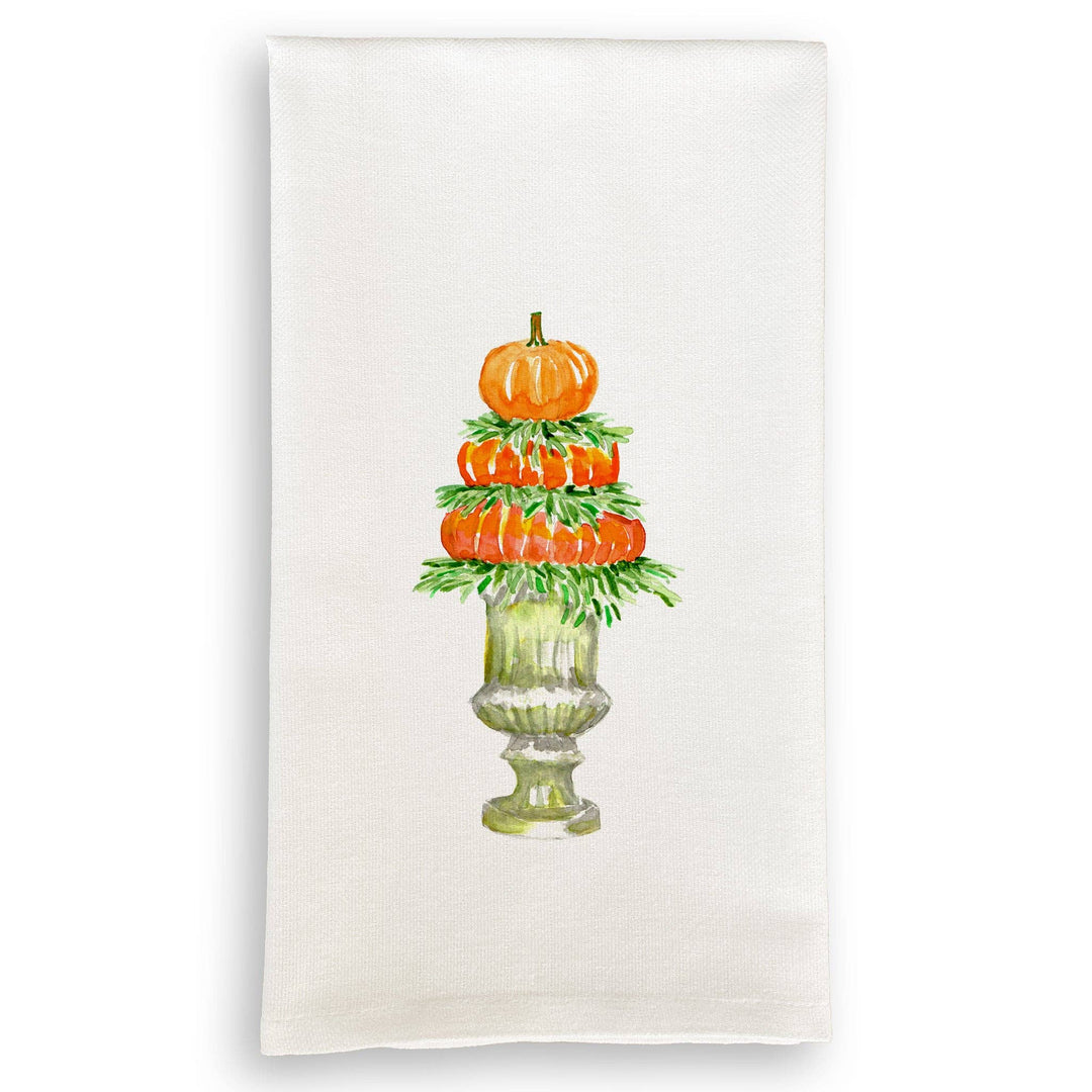 Pumpkin Topiary: Dishtowel
