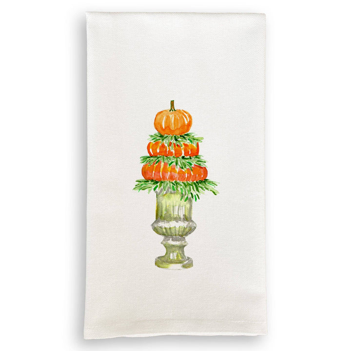Pumpkin Topiary: Dishtowel