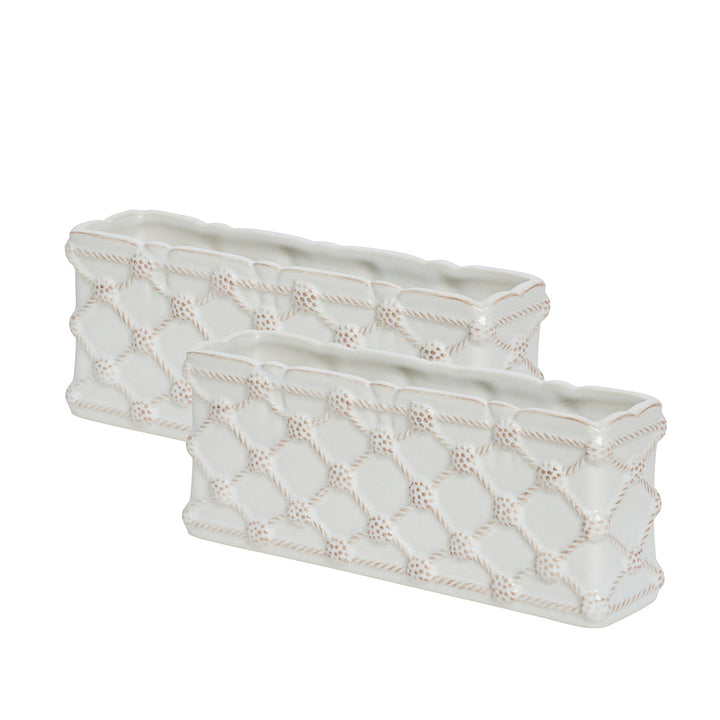 Berry &amp; Thread Petite Parterre Garden 8" Planter Set/2, styled table setting view