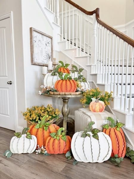 Cream Ribbon Pumpkin-LG