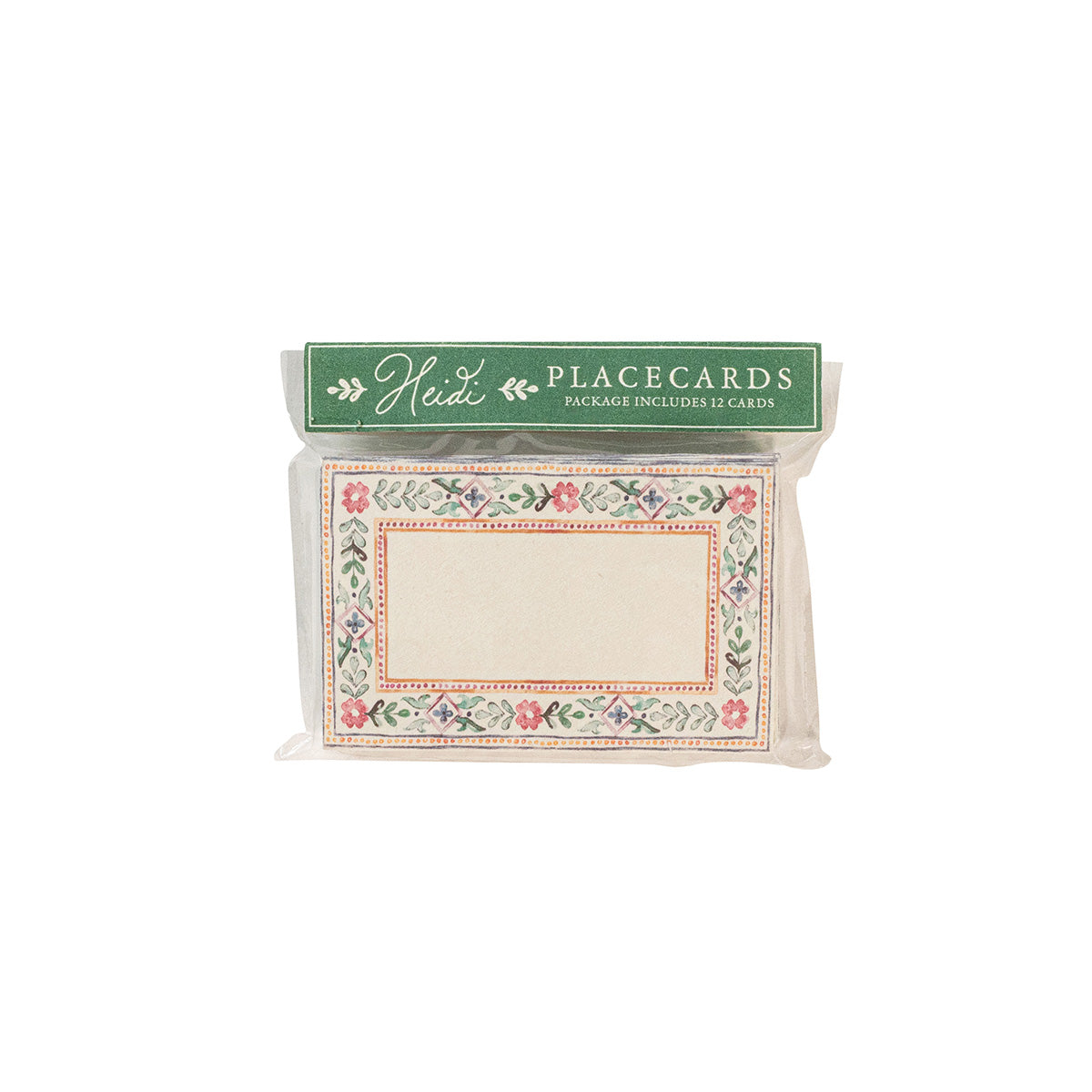 Heidi Place Card Set/12 - Multi, styled table setting view