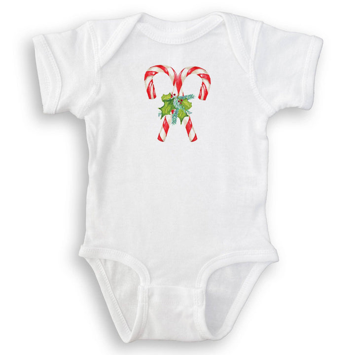 Candy Canes with Greens: Dishtowel / -