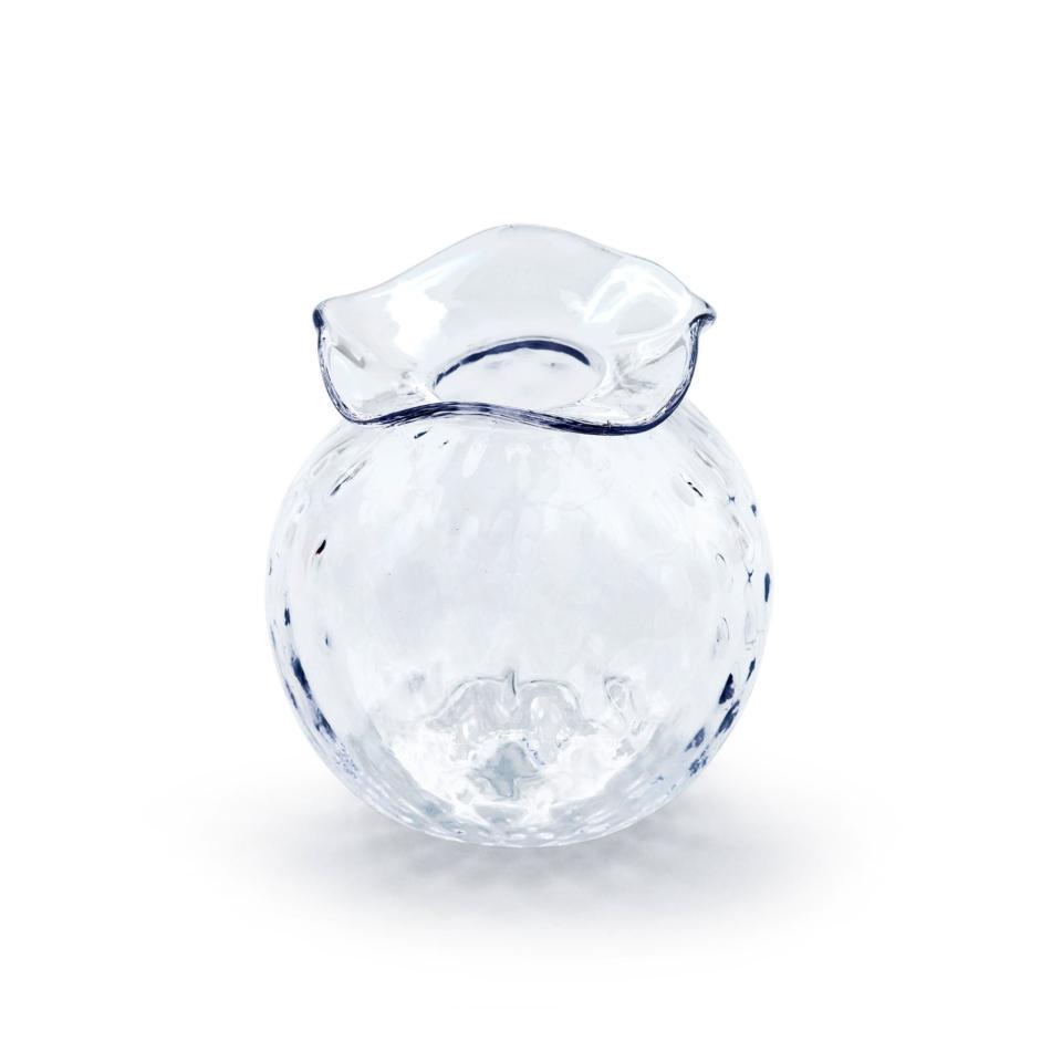 Clear Pineapple Texture Bud Vase
