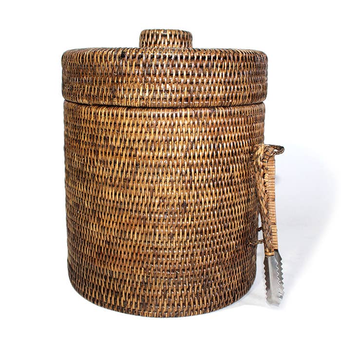 Round Ice Bucket  w/ Thermos Liner (Large) - AB 10.25&