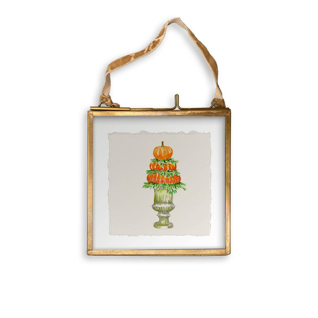 Pumpkin Topiary: Dishtowel