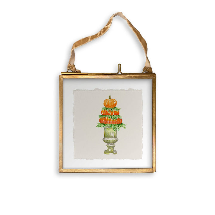 Pumpkin Topiary: Dishtowel