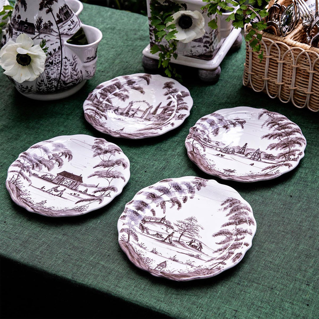 Country Estate Party Plate Assorted Set/4 - Flint Grey, alternate angle