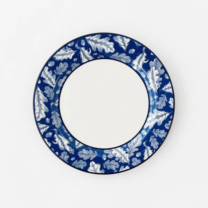 Blue Leaf Melamine Plate