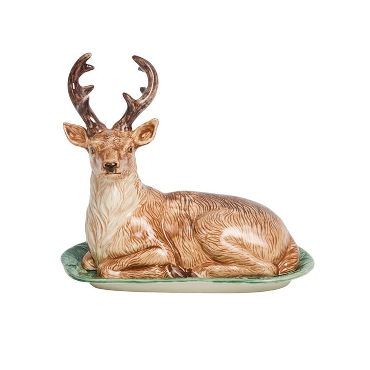 Stag Butter Dish - Multi - Forest Walk