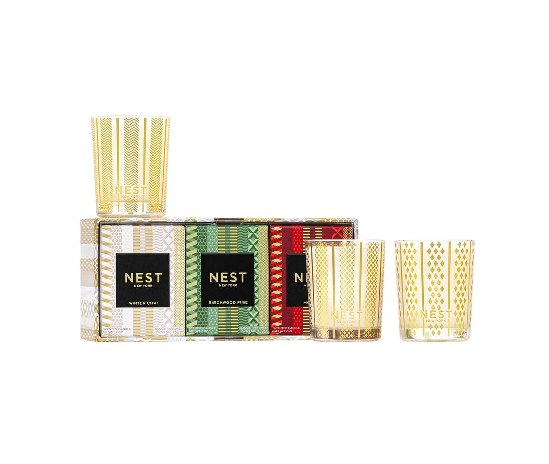 Fall/Holiday Votive Candle Trio Set