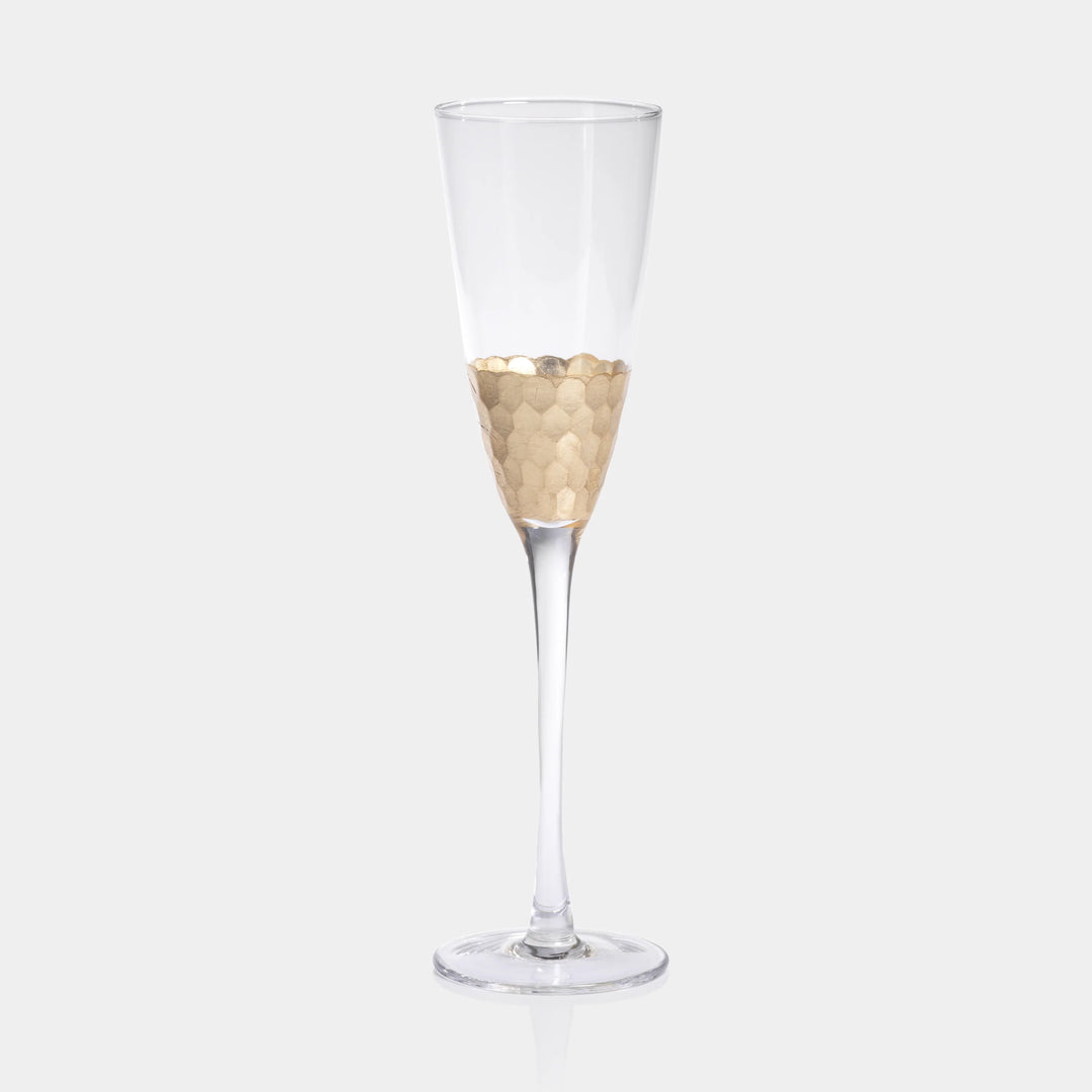 Fez Cut Glass Champagne Flute