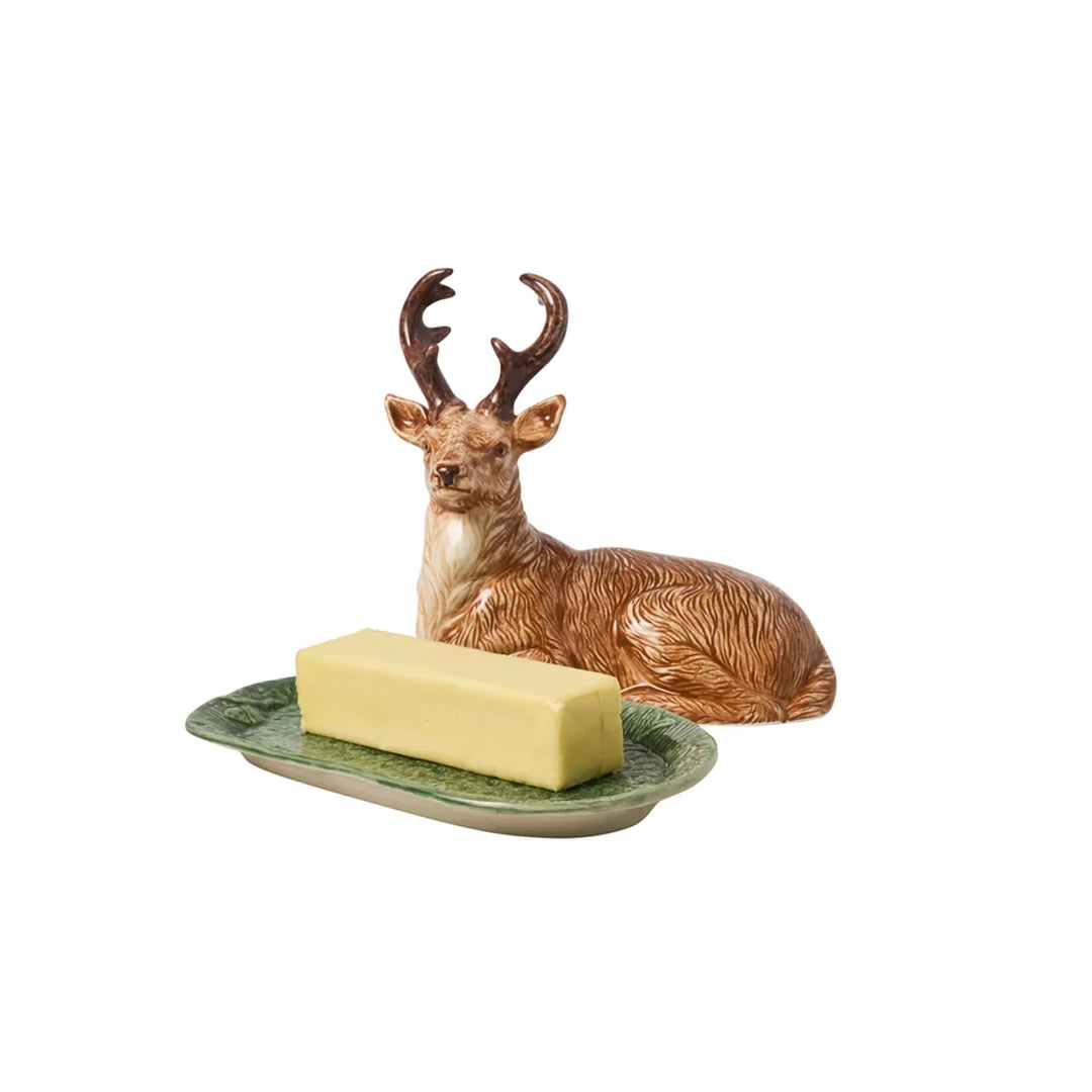 Stag Butter Dish - Multi - Forest Walk
