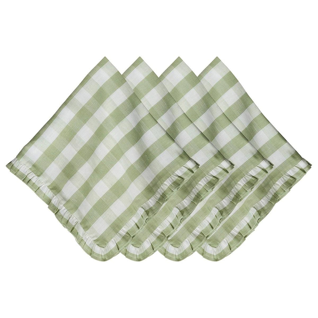 Gingham Ruffle Linens