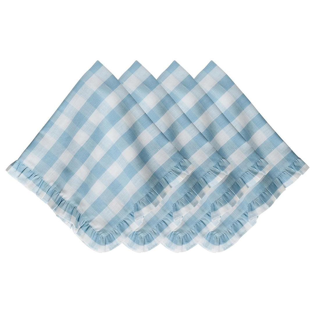 Gingham Ruffle Linens
