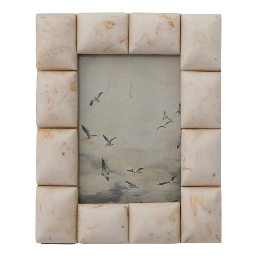 Marbled Resin Tile Photo Frame 5x7