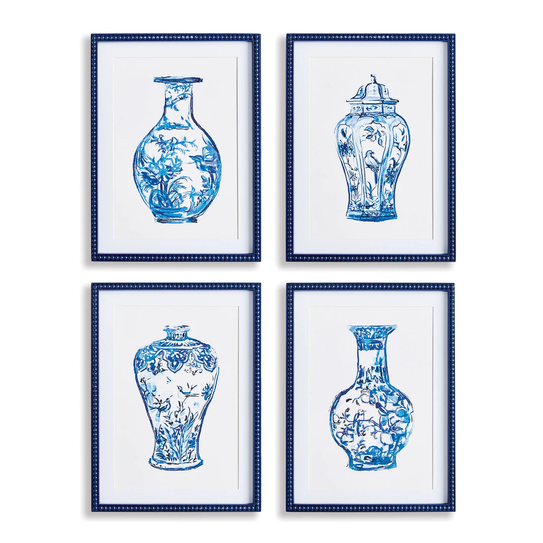 Ornamental Urns in Blue