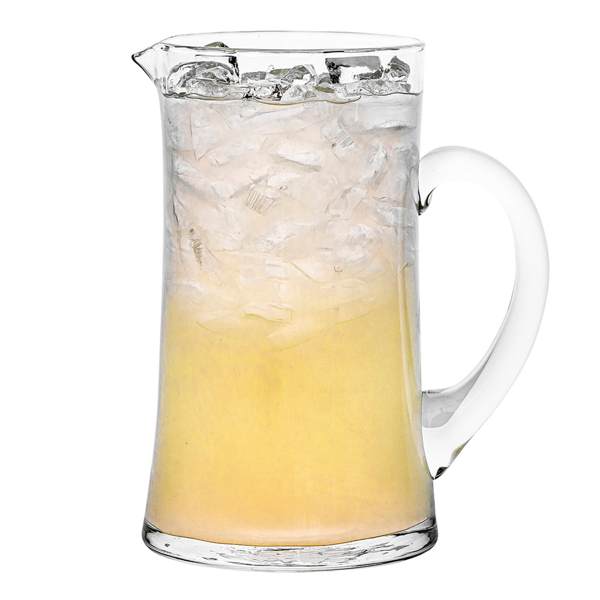 Puro Glass Pitcher mouth-blown glass, styled table setting view