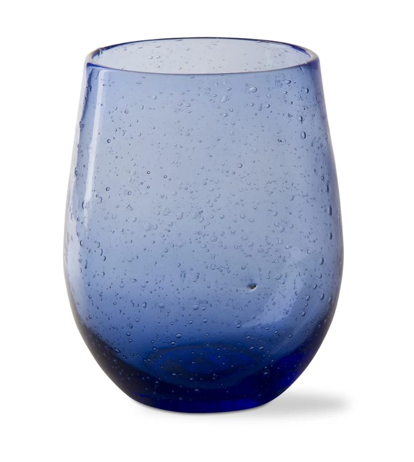 Bubble Glass Stemless Wine S/2