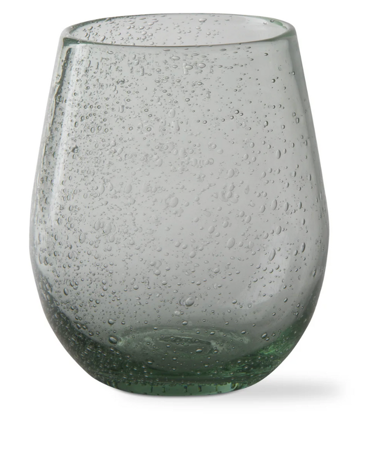 Bubble Glass Stemless Wine S/2