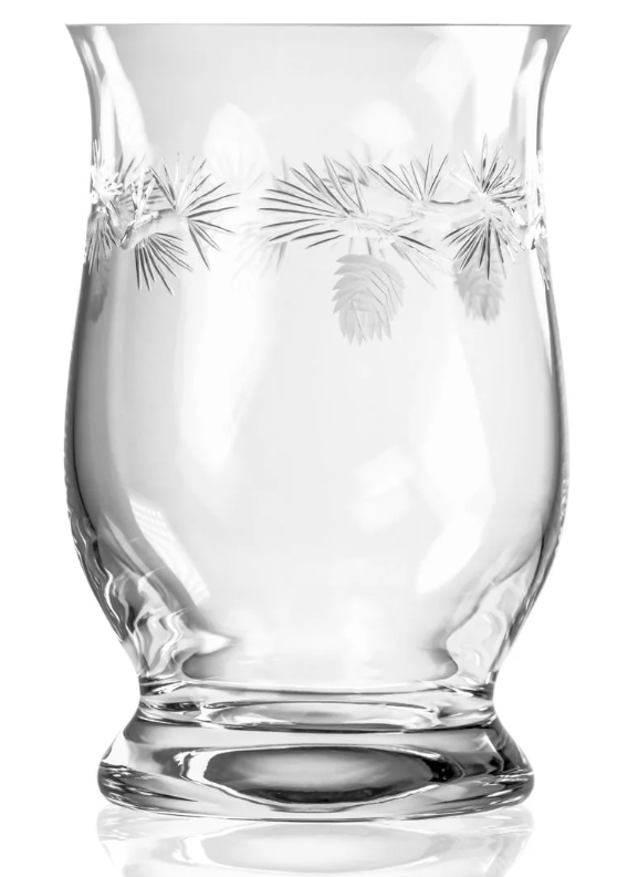 Icy Pine Candle Hurricane Shade