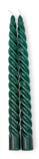 Twist Taper Candles S/2