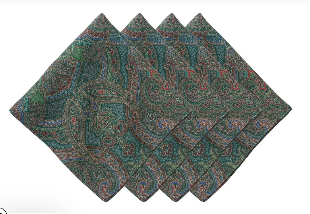 Paisley Napkin Set/4
