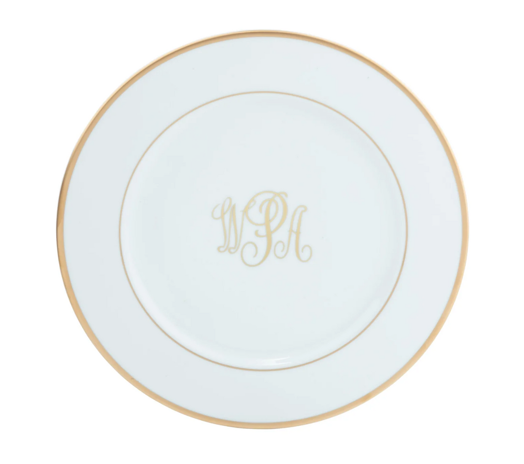 Signature Monogram Gold Ultra-White