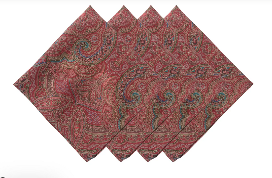 Paisley Napkin Set/4
