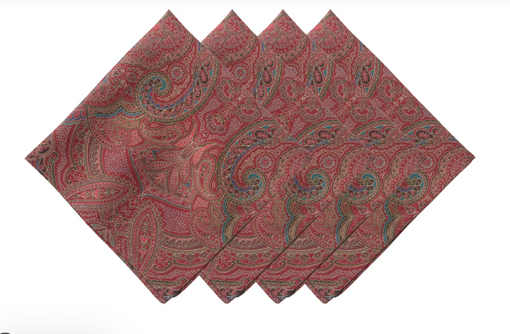 Paisley Napkin Set/4