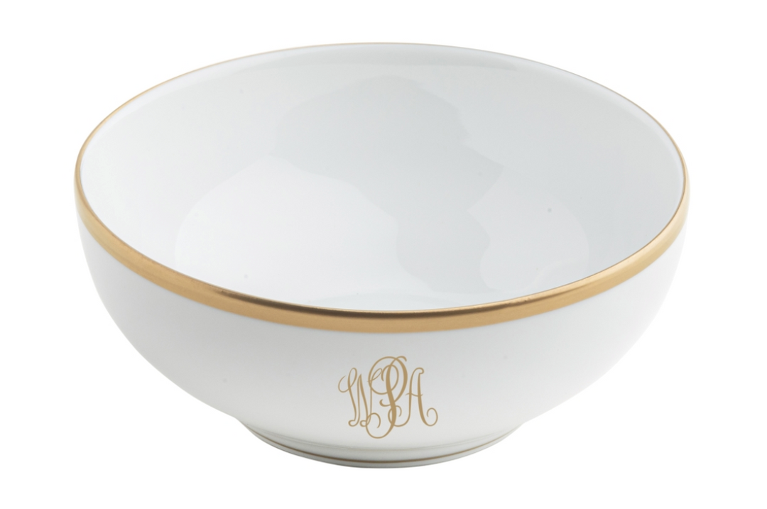 Signature Monogram Gold Ultra-White