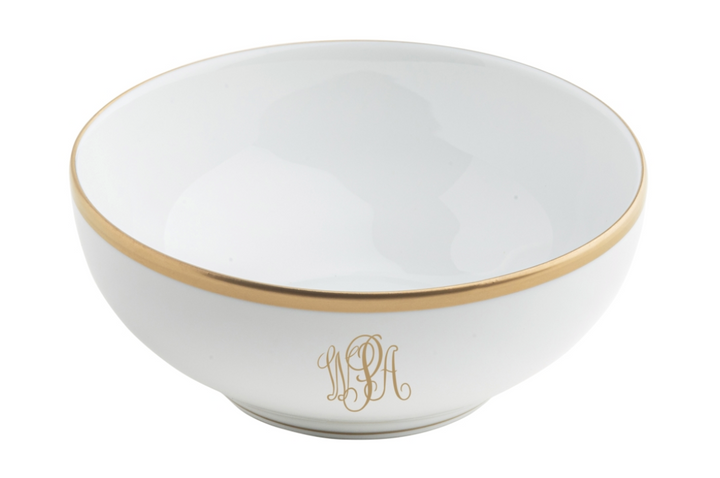 Signature Monogram Gold Ultra-White