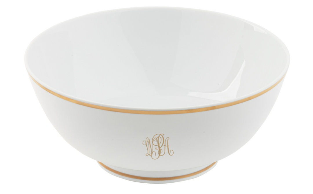 Signature Monogram Gold Ultra-White