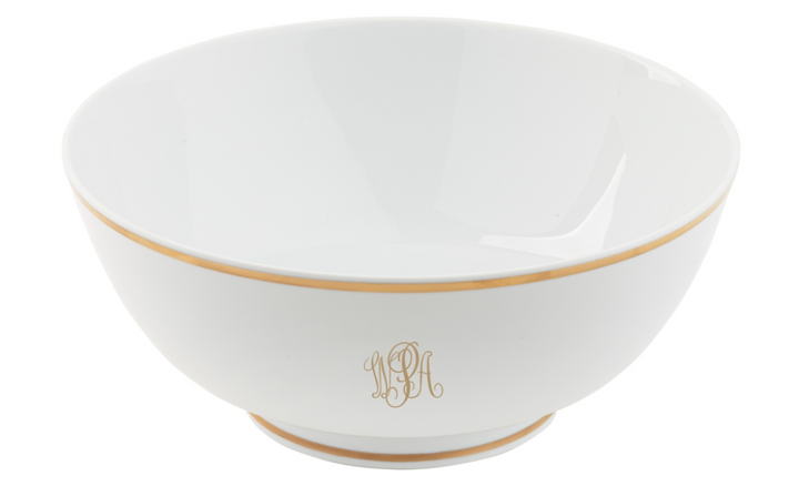 Signature Monogram Gold Ultra-White