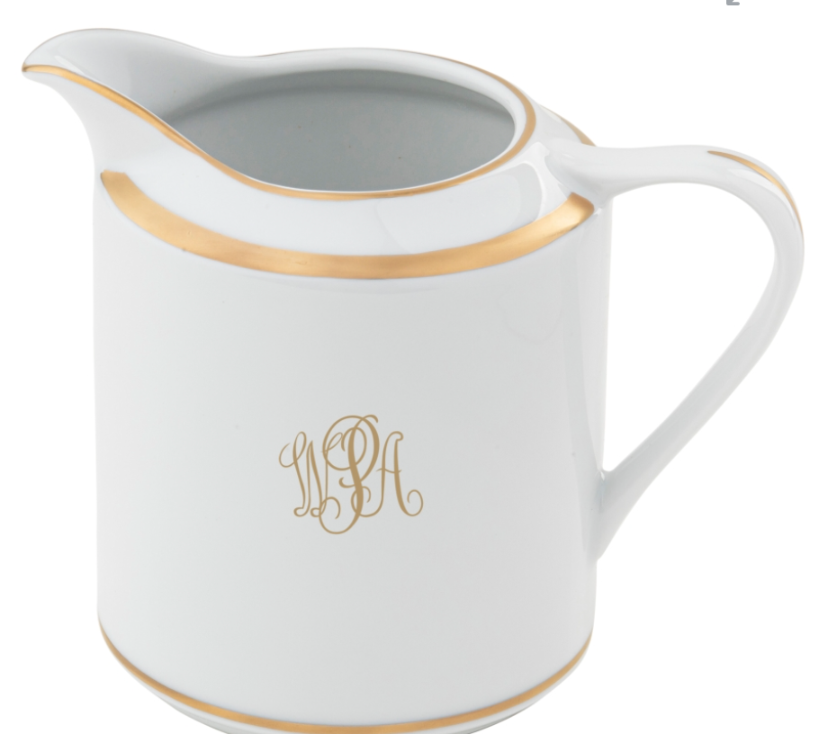Signature Monogram Gold Ultra-White