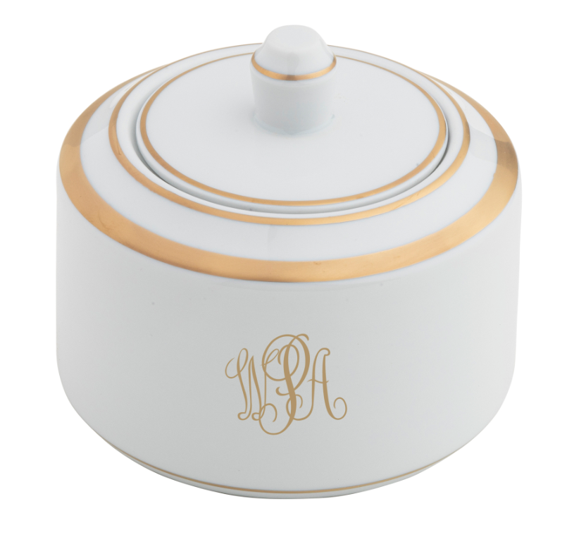 Signature Monogram Gold Ultra-White