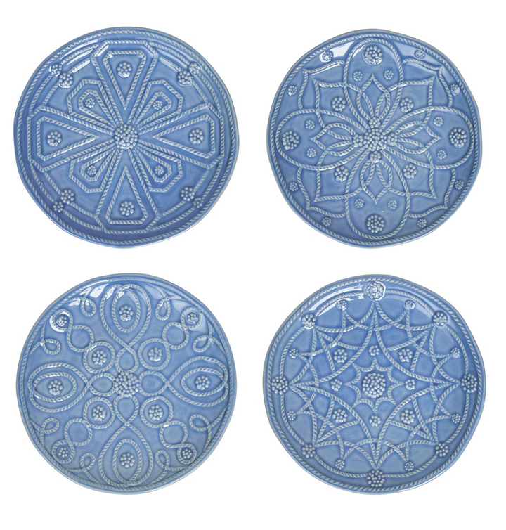 Jardins Du Monde Side/Cocktail Plate Assorted Set/4