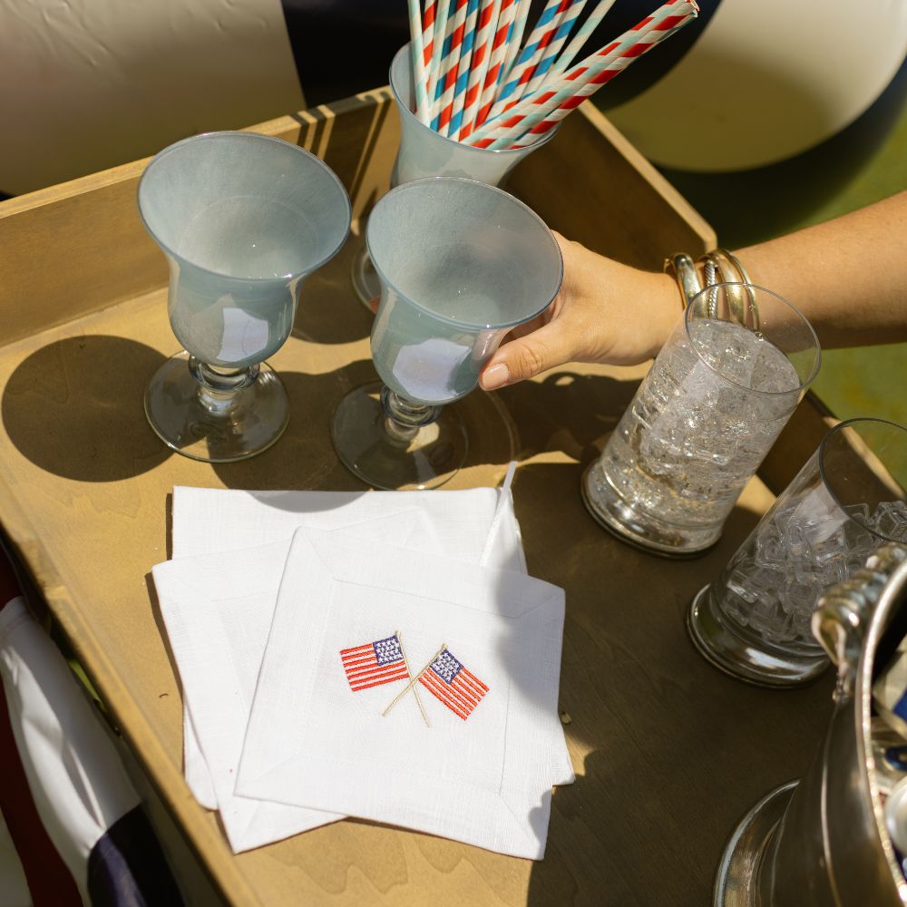 American Flags Cocktail Napkin Set