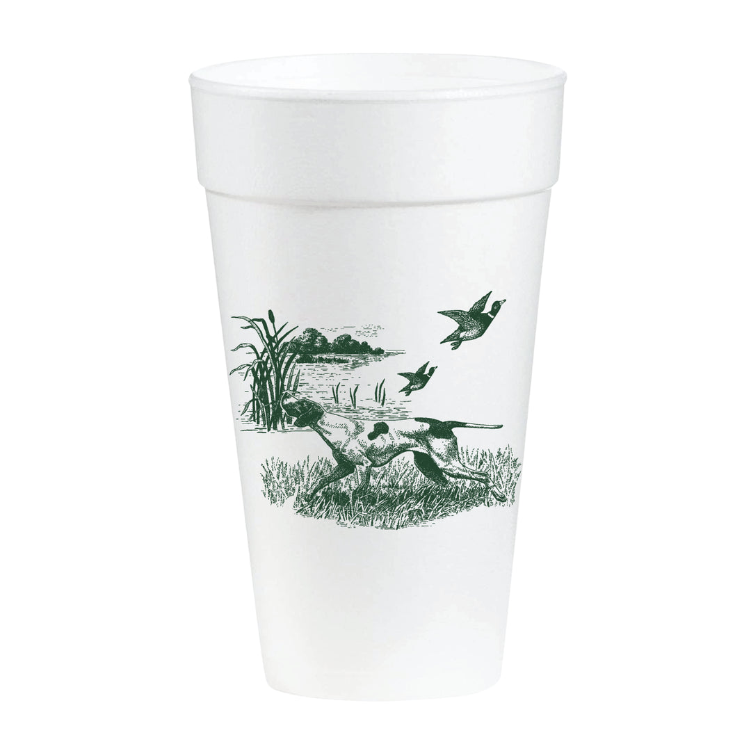 Styrofoam Cups-Hunting Green