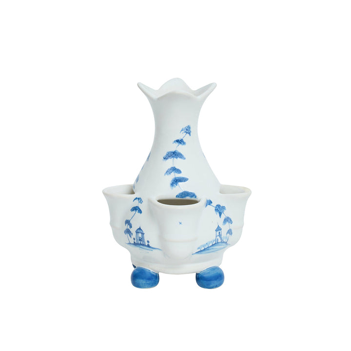 Country Estate 6" Tulipiere Vase - Delft Blue - detail view