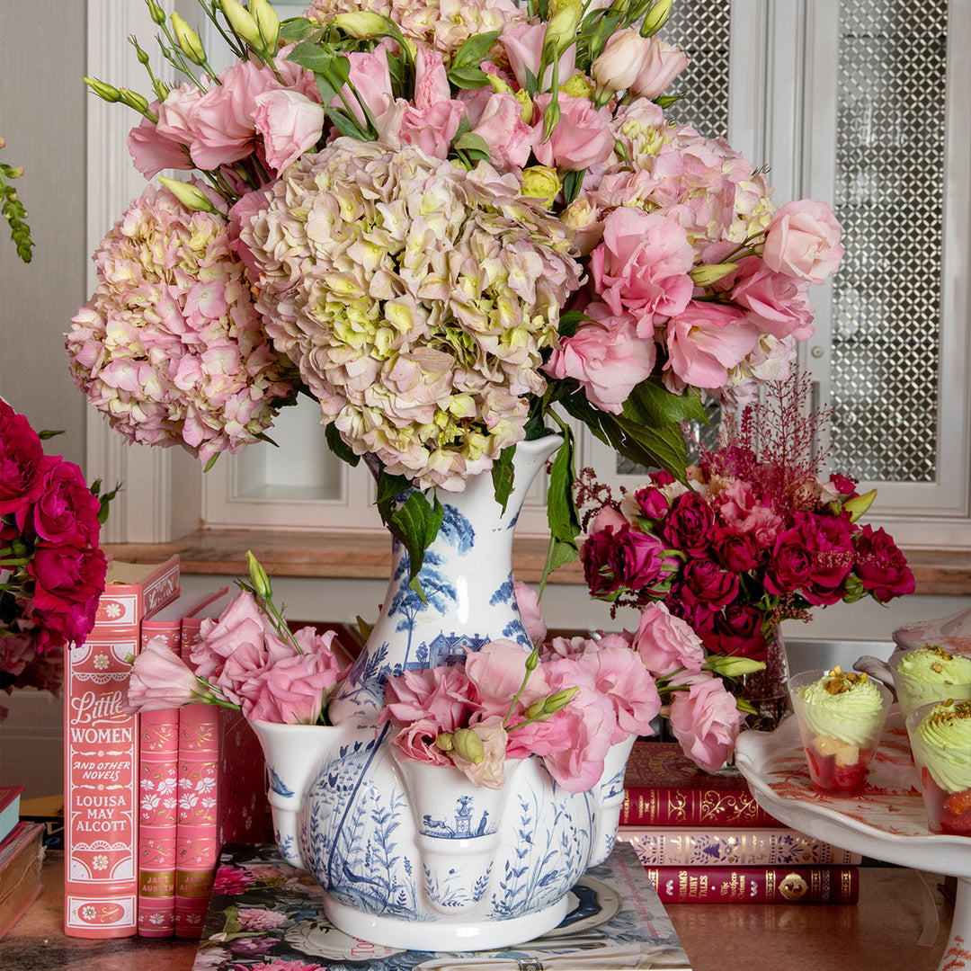 Country Estate vase by Juliska, scale reference view