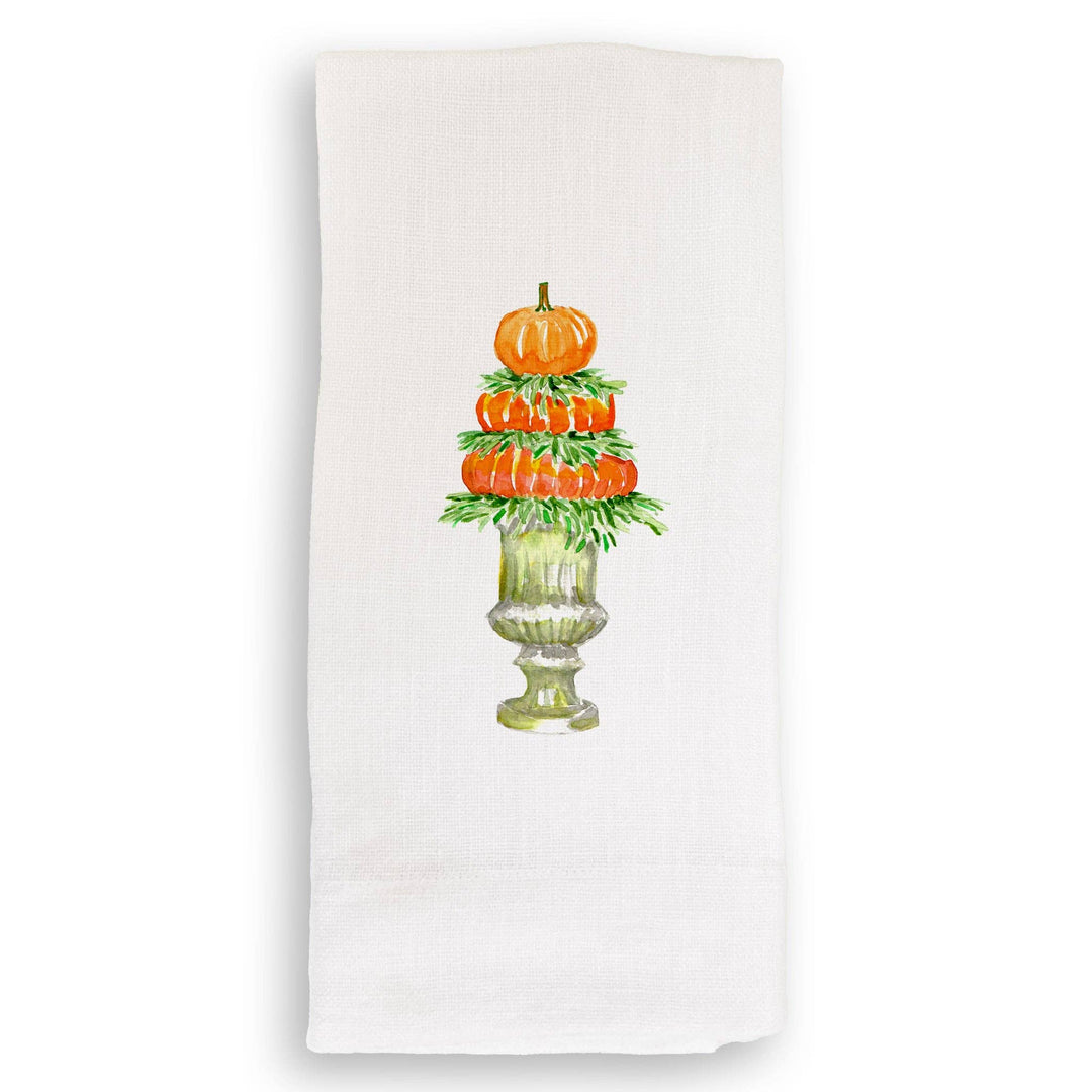 Pumpkin Topiary: Dishtowel