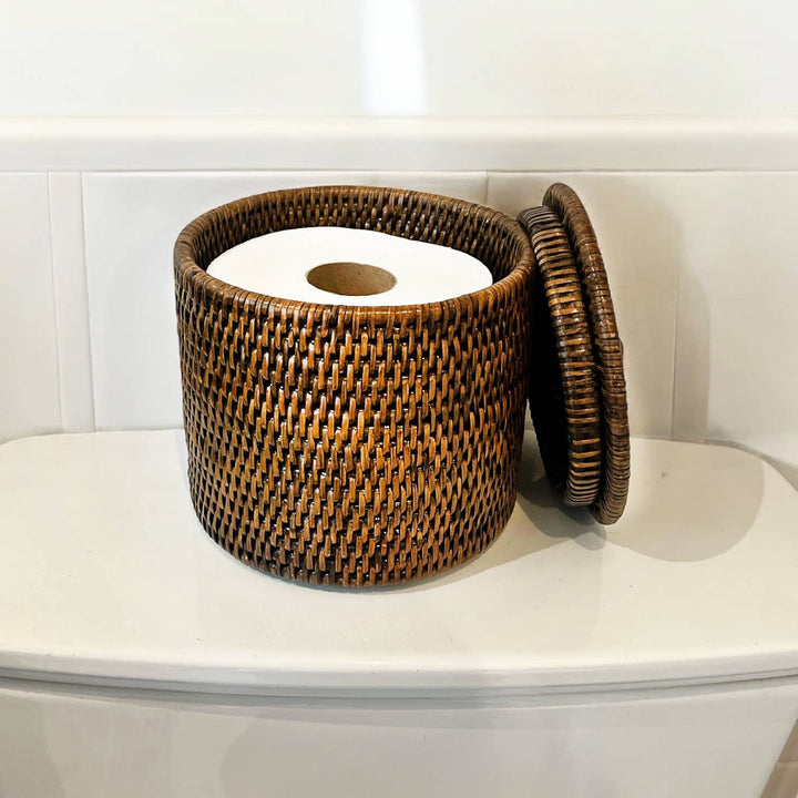 Toilet Paper Holder (Single Roll) with Lid  - AB 6.25x5.75&