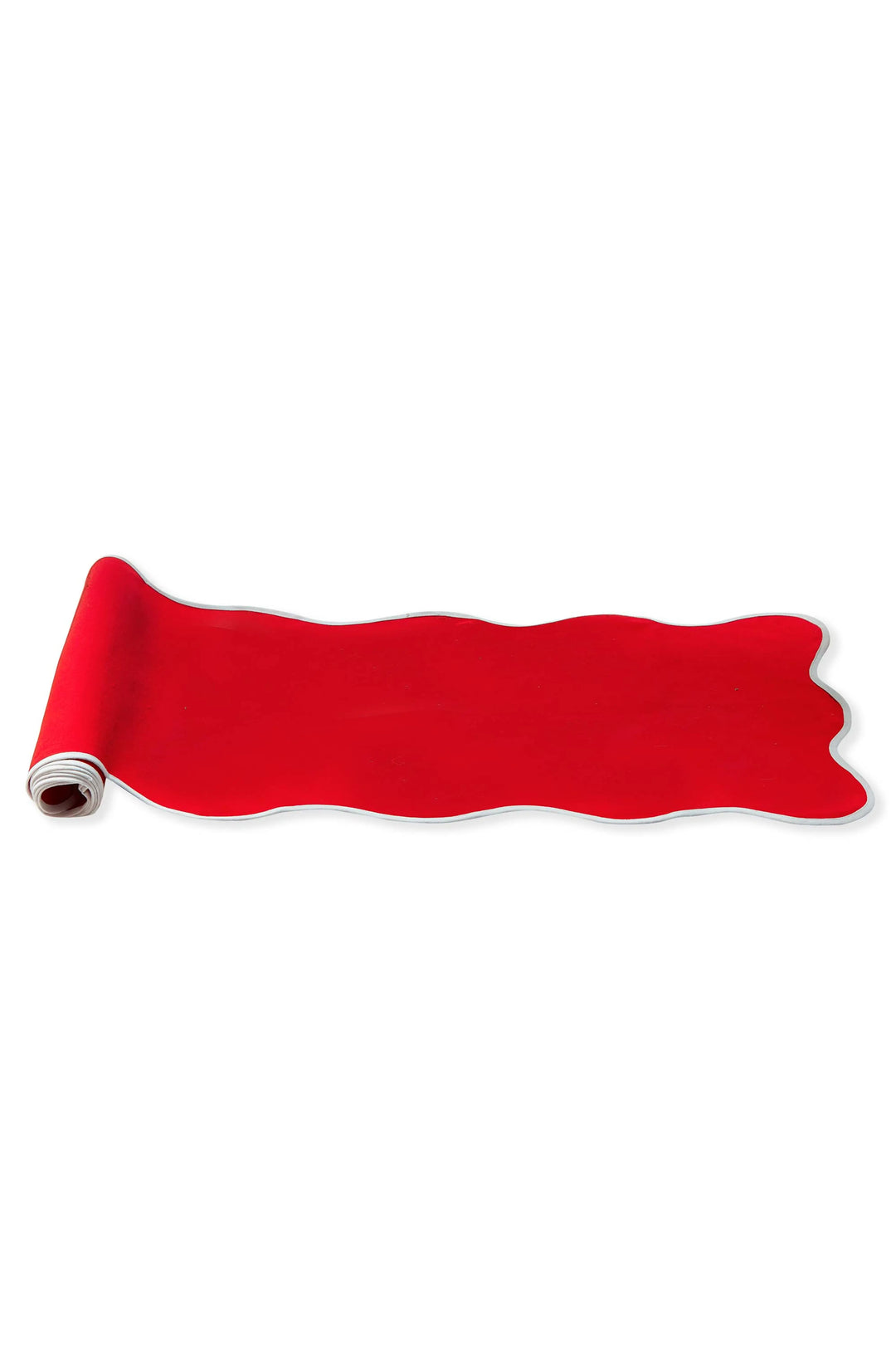 Red Scalloped Runner