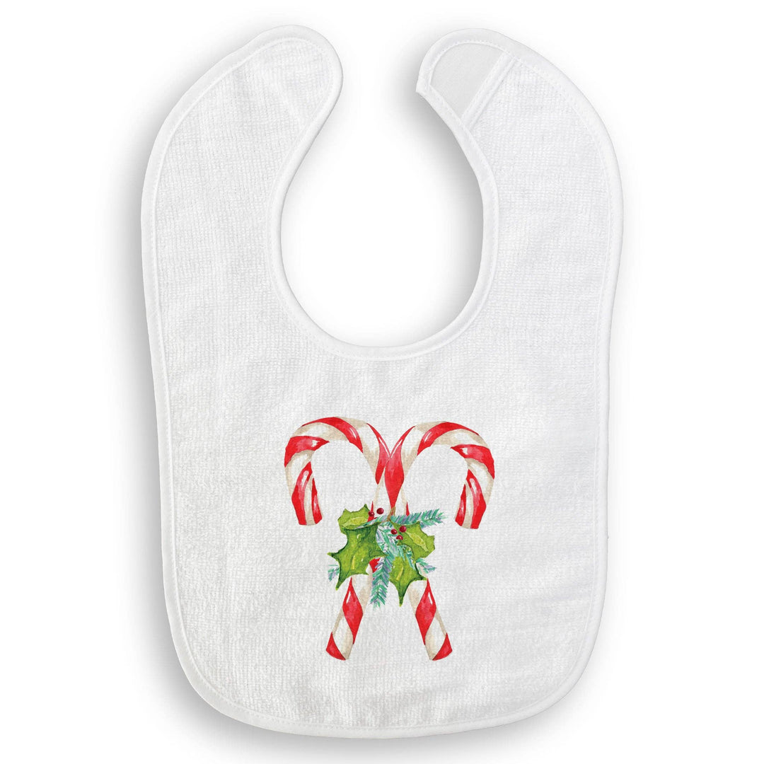 Candy Canes with Greens: Dishtowel / -