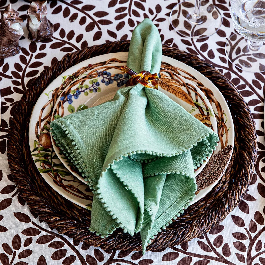 Discontinued Berry Trim Watercress Napkin S/4