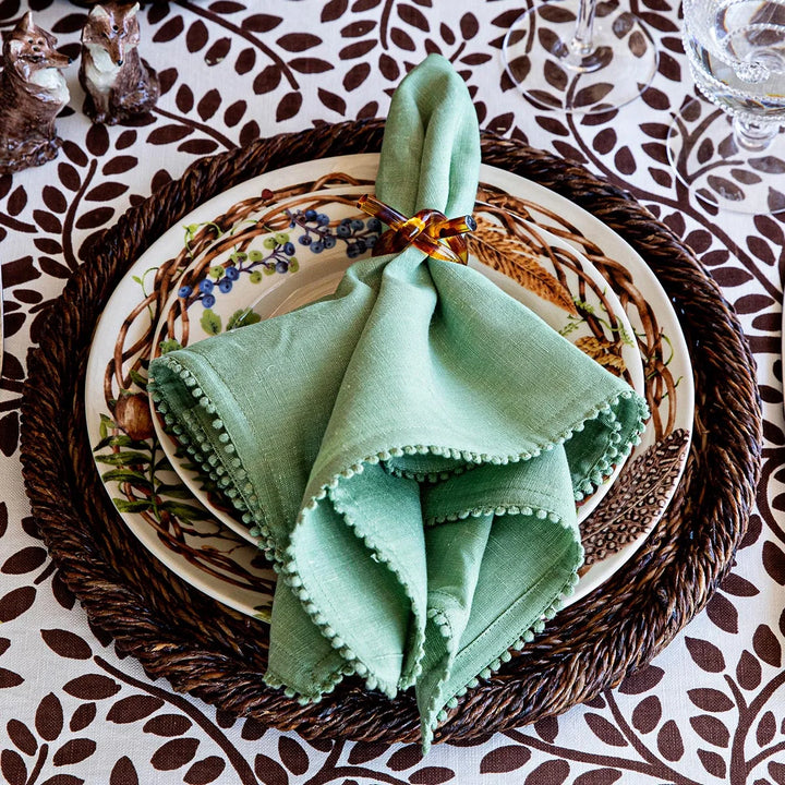Discontinued Berry Trim Watercress Napkin S/4