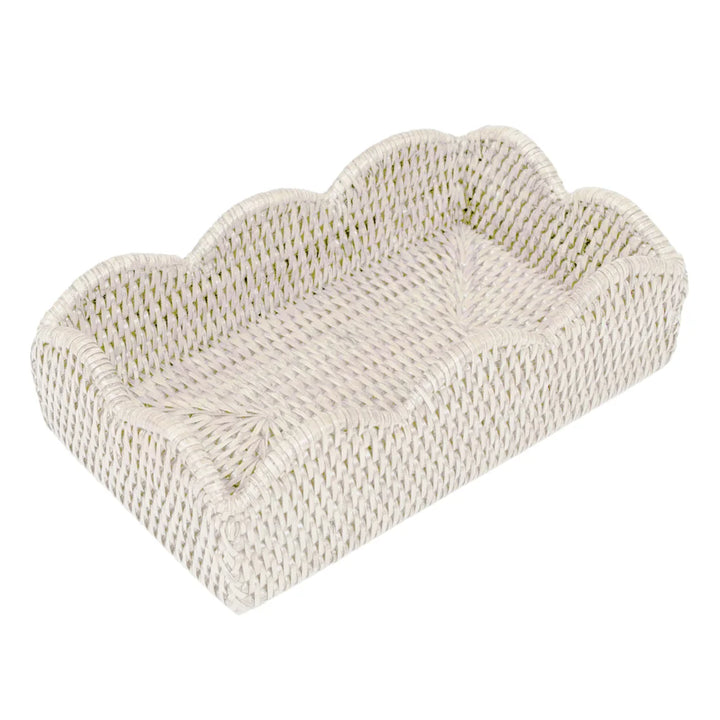 Rattan Scallop Napkin Holder