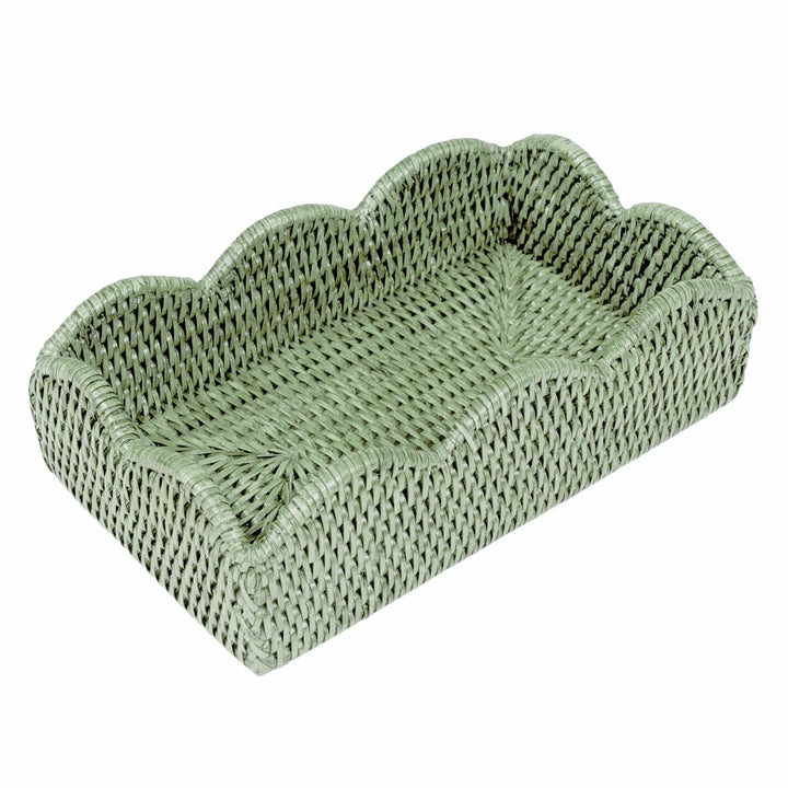 Rattan Scallop Napkin Holder