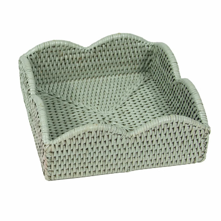 Rattan Scallop Napkin Holder